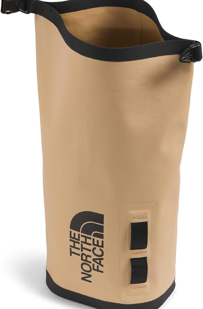 The North Face Base Camp Dry Bag - Roll-Top Waterproof Stuff Sack, Ideal for Camping Gear & Kayak Accessories, Khaki Stone/TNF Black, 8 Liters | Roll-Top Waterproof Stuff Sack, Ideal for Camping Gear & Kayak Accessories - Image 5