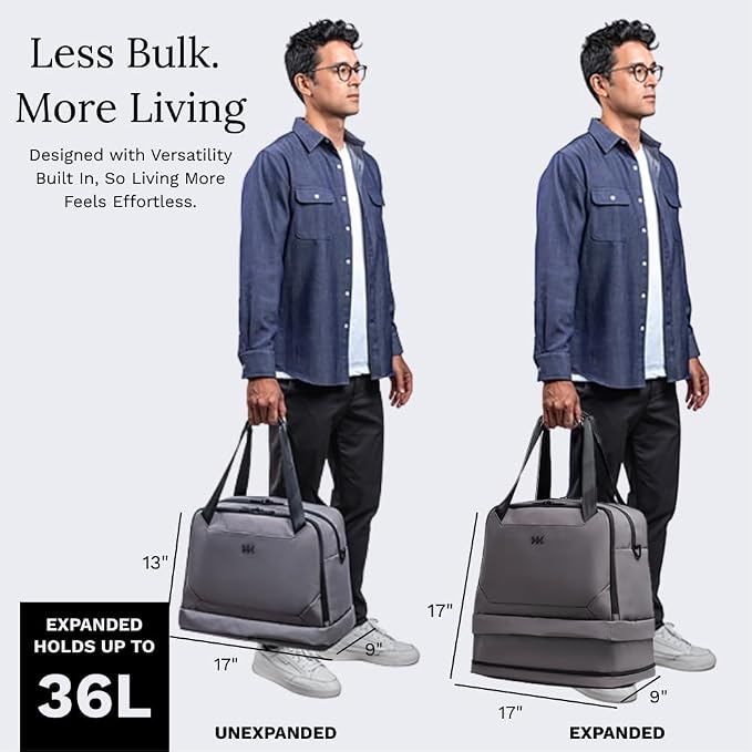 Knack Expandable Metro Duffel Alloy Gray - Image 3