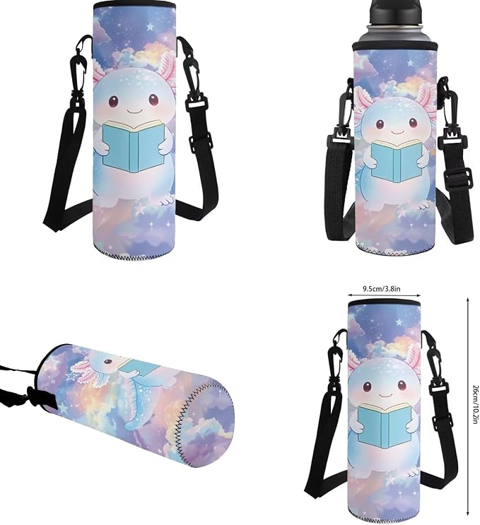 Axolotl Backpack for School Kids Boys 10-12 Galaxy Cute Bookbag with Lunch Box 4-in-1 Set Boys Backpack with Adjustable Straps 5th 6th Grade Backpacks for Girls School Bag Set - Image 6