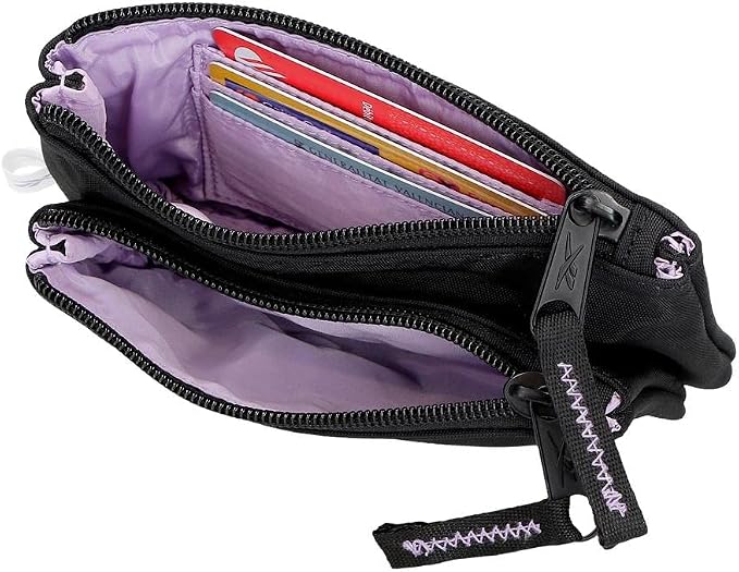 Reebok Linden Toiletry Bag Two Compartments Black 17x9x2 cms Polyester, Black/White, Neceser Dos Compartimentos, Toiletry Bag - Image 4