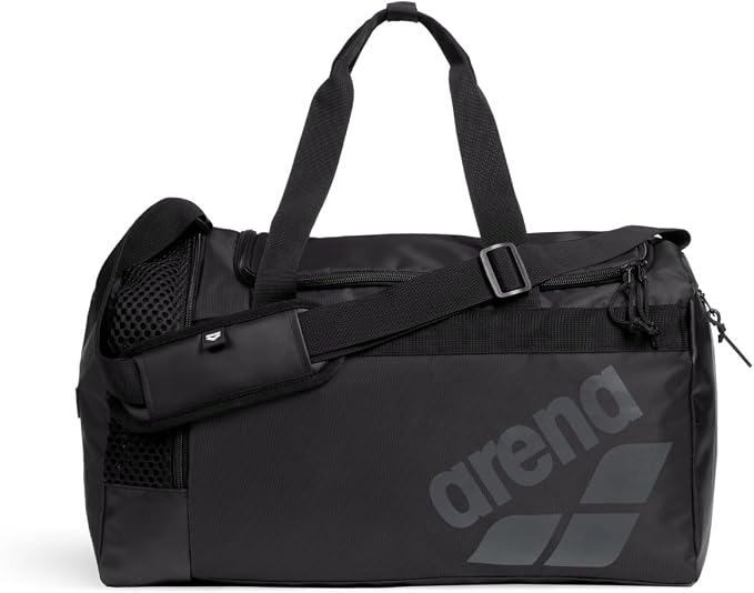 Arena All Set Duffle Bag Overnight Weekender Cabin Size Team Luggage Shoe Compartment Gym Training Gear Equipment Bag for Teens Men Women, Black, 40 Liters by ArenaNorthAmerica