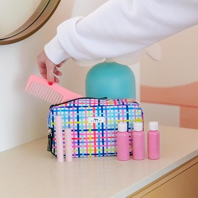 SCOUT 3-Way Bag - Travel Makeup Pouch and Toiletry Bag for Women with Three Zipper Compartments - Stands Upright, Wipes Clean - Image 5