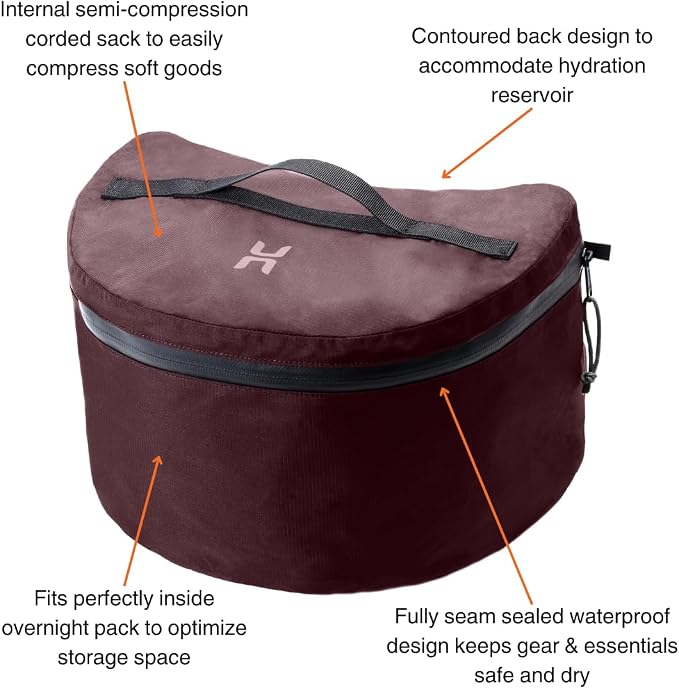 Hillsound PackStack Stuff Semi-Compression Storage Cubes, Waterproof Packing Cubes, Backpacking & Camping Space-Saving Modular Pack Organizers (Frozen Berry, Fits 60L+ Backpack) - Image 2