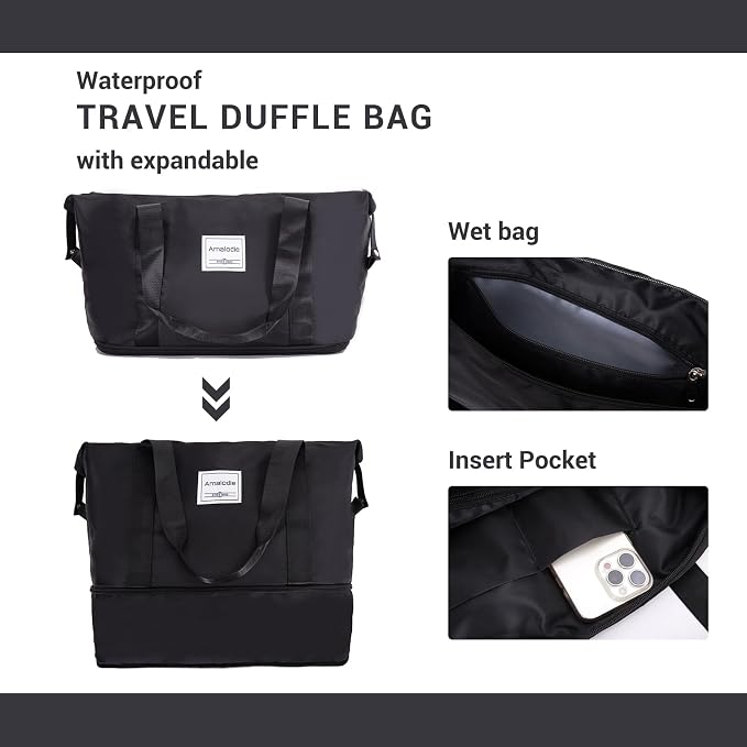 Amalodie Luggage Sets 5 Piece Suitcases with Double Spinner Wheel,Suitcase Set ABS Hard Case Luggage with TSA Lock and Durable Waterproof Travel Luggage - Image 7