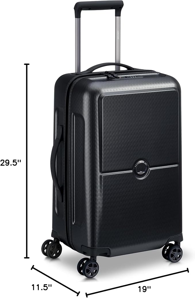 DELSEY PARIS Turenne Hardside Luggage with Spinner Wheels, Black, 2-Piece Trunk Set (19/27) - Image 11