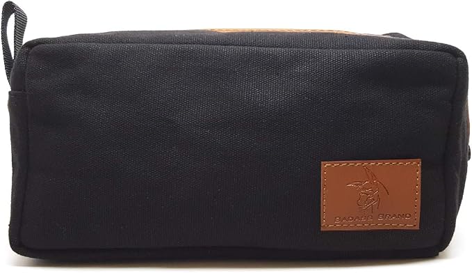 Badass Beard Care The Loaded Badass Canvas Travel Bag Features: Beard Oil, Beard Balm or Wax, Comb, Boars Hair Brush, Scissors, and canvas travel bag - Image 3