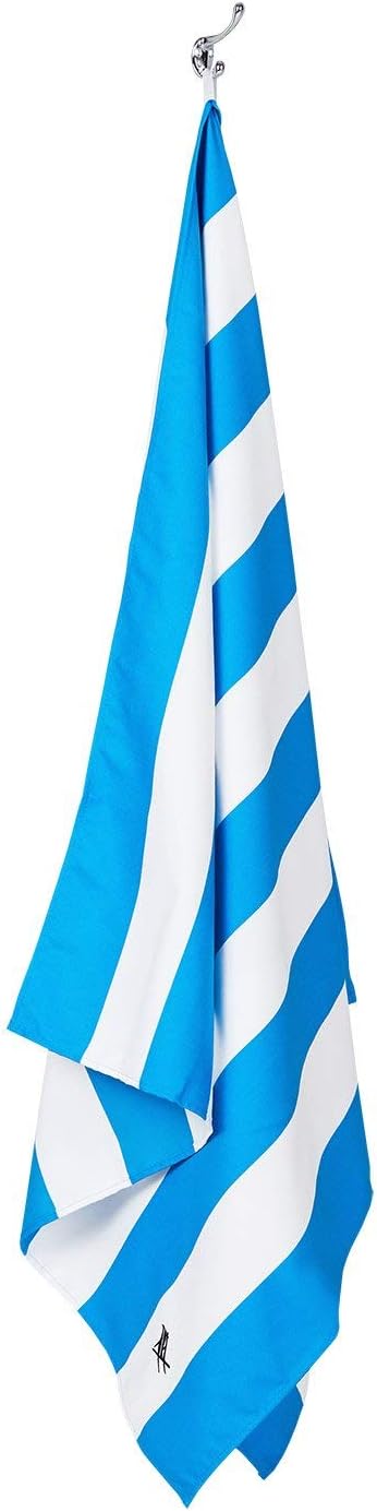 Dock & Bay Beach Towel - Quick Dry, Sand Free - Compact, Lightweight - 100% Recycled - Includes Bag - Cabana - Bondi Blue - Large (160x90cm, 63x35) - Image 4