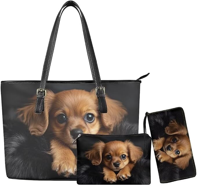 Women Purse Handbags Wallet Sets Leather Shoulder Tote Bag for Women,Top Handle Purse with Wrist Wallet Bag by Unknown