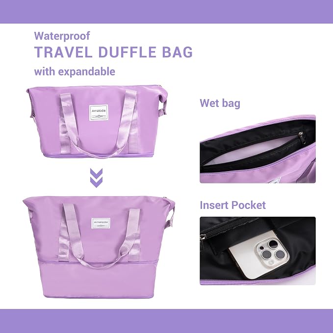 Amalodie Luggage Sets 5 Piece Suitcases with Double Spinner Wheel,Suitcase Set ABS Hard Case Luggage with TSA Lock and Durable Waterproof Travel Luggage - Image 7