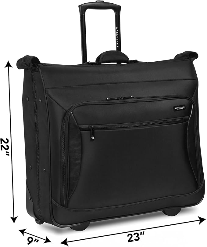Wally Bags Solutions 45" Premium Rolling Garment Bag with Multiple Pockets - Image 2