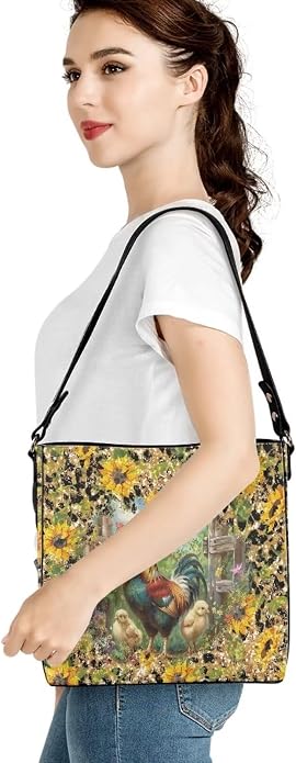 HUGS IDEA Boho Bags for Women Leather Handbag Shoulder Bucket Crossbody Purse - Image 2