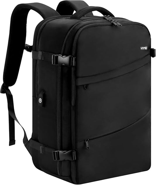 HOMIEE 50L Travel Backpack Large Suitcase Water Resistant Luggage Daypack | Carry on Backpack for Men Women Fits 17.3 Inch Laptop by HOMIEE