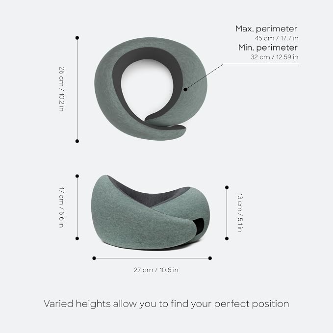 Ostrichpillow GO Travel Pillow, 360° Memory Foam Support, Soft & Washable - Image 4