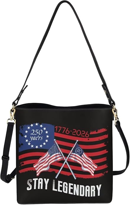 HUGS IDEA Boho Bags for Women Leather Handbag Shoulder Bucket Crossbody Purse - Image 5