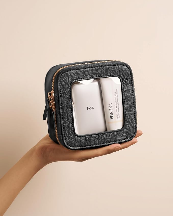 Clear Cosmetic Bag Set for Women Makeup Bag with Handle, 3 Pcs Travel Toiletry Bag Transparent Cosmetic Case Portable Make Up Organizer Bag for Essentials - Image 7