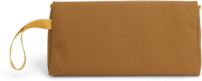 Topo Designs Dopp Kit - Travel Bag for Personal Care Essentials, Self Standing Triangular Shape, Fully Lined for Easy Cleaning, Recycled Nylon (Beetle/Spice) - Image 2