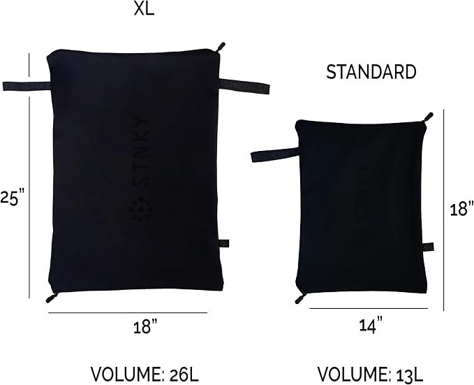 STNKY Bag Pro - Laundry Bags With Zips, Handles and Internal Mesh Bag for Travel, Yoga, Healthcare, Gym Kit, Laundry (Standard, Black) - Image 4