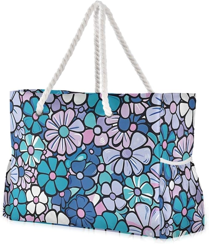 senya Large Beach Bags Totes Swim Canvas Tote Shoulder Bag Water Resistant Bags for Gym Travel Daily by senya