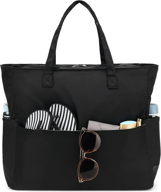Bluboon Waterproof Beach Tote Pool Bags for Women Ladies Extra Large Carry On Bag With Wet Compartment for Weekender Travel by BLUBOON