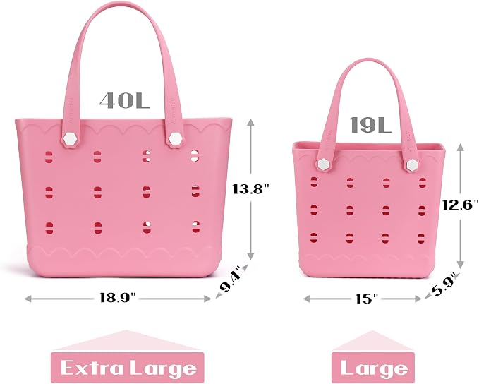 Rubber Beach Bag Waterproof Durable Large Tote Bag for Beach Sports Pool Swim Travel EVA Tote - Image 4