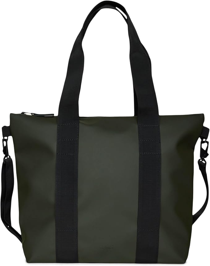 RAINS Tote Bag – Waterproof Travel & Work, Internal Zip Pocket, 6.1 gal | Waterproof PU tote for women and men – 22 L tote bag, internal zip pocket, detachable strap; carry-on for airplane travel by Unknown
