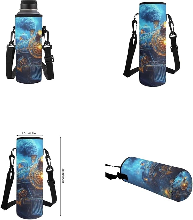 Train Backpack for Boys Kids Backpack with Lunch Box Water Bottle Holder and Soft Pencil Pouch 4PCS Set Lightweight Bookbag with Front Pocket 17 inch Large Capacity Elementary School Bag - Image 6