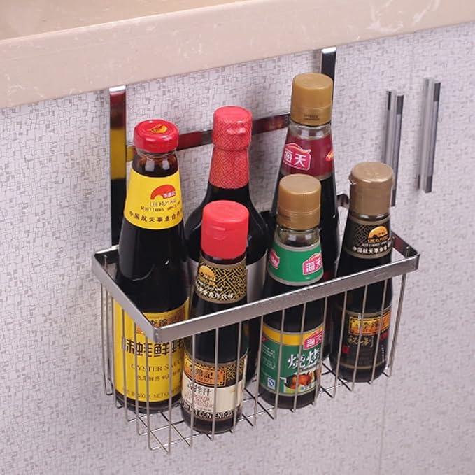 LUANT Over The Bathroom Shower Door Caddy Hanging Storage Organizer Baskets, Bathroom Over the Door Shower Caddy for Shampoo, Conditioner, Soap,2PCS - Image 8