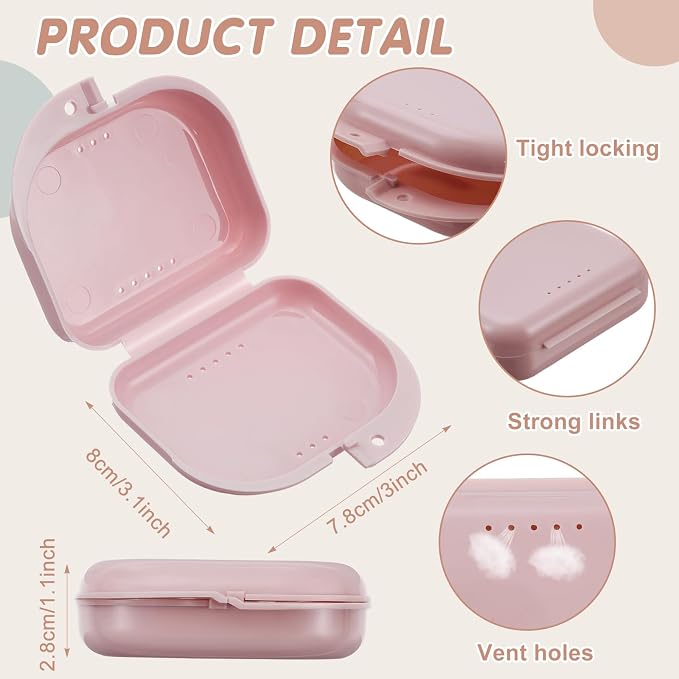 Sherr Dental Retainer Case with Holes,120 Pcs,12 Morandi Color - Image 2