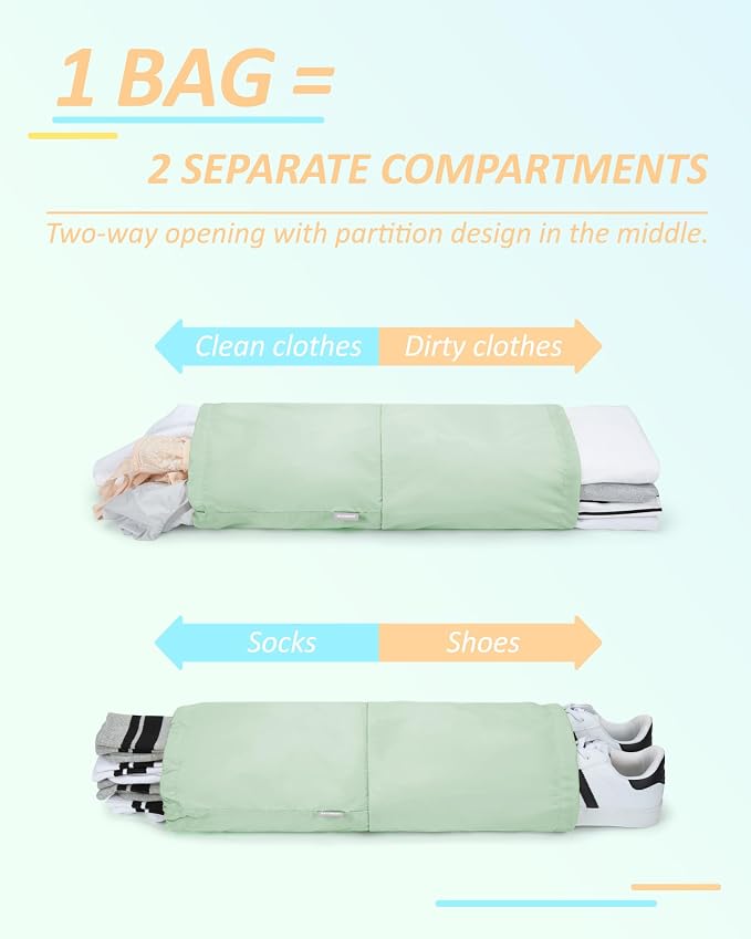 BAGSMART 6 Set /4 Set/2 Set Compression Packing Cubes for Travel, Lightweight Luggage Organizer Bags, Durable Space Saver Bags Travel Essentials - Image 4