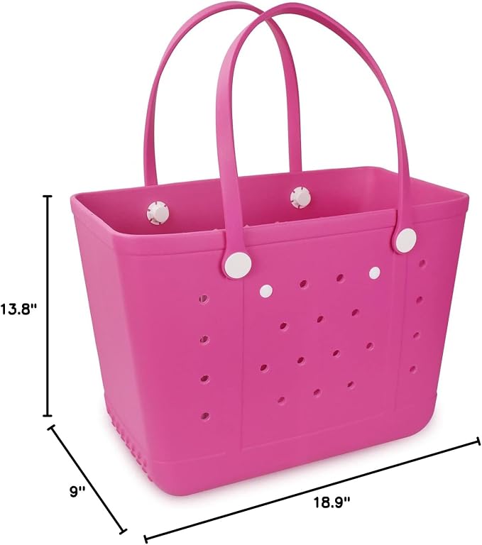 Beach Tote Bag for Women, Rubber Beach Bag Waterproof Sandproof, Extra Large EVA Tote Bag Boat Bag - Image 5
