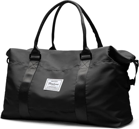 Travel Duffel Bag, Carry On Overnight Weekender Bags for Women | Travel Bag with Wet Pocket & Trolley Sleeve, For Spirit Airlines 18x14x8 Personal Item Bag by HYC00