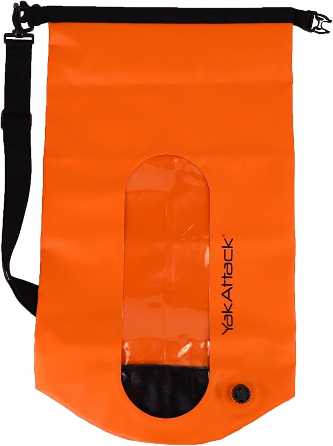 YakAttack 20L Roll-Top Waterproof Dry Bag with Air Valve | Durable & Water Resistant | Compact Storage | Remove Trapped Air | Additional Buoyancy | Dry Bag for Kayaking, Hiking, Boating & Camping - Image 4