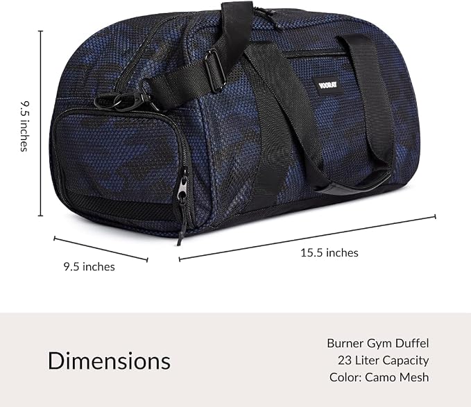 Vooray Burner Duffel Bag - 23L Small Gym Bag for Women and Men with Shoe Compartment, Lightweight Travel Duffel for Training, Sports, Overnight Use - Image 5