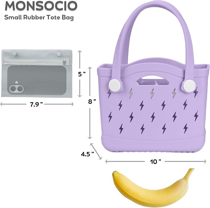Rubber Beach Bag Waterproof Durable Large Tote Bag for Beach Sports Pool Swim Travel EVA Tote - Image 4