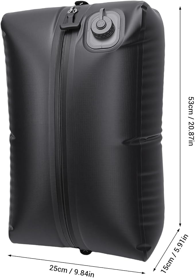 Reusable Travel Vacuum Bags, 20L Automatic Vacuum Compression Bag Built in Pump, Space Saver Seal Packing Cubes for Clothing for Carry On Suitcase and Backpack Luggage (Black Grid) - Image 7
