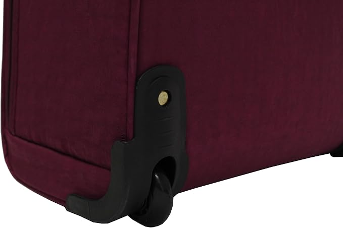 Steve Madden Designer 15 Inch Carry on Suitcase- Small Weekender Overnight Business Travel Luggage- Lightweight 2- Rolling Spinner Wheels Under Seat Bag for Women (Peek-A-Boo Purple) - Image 5
