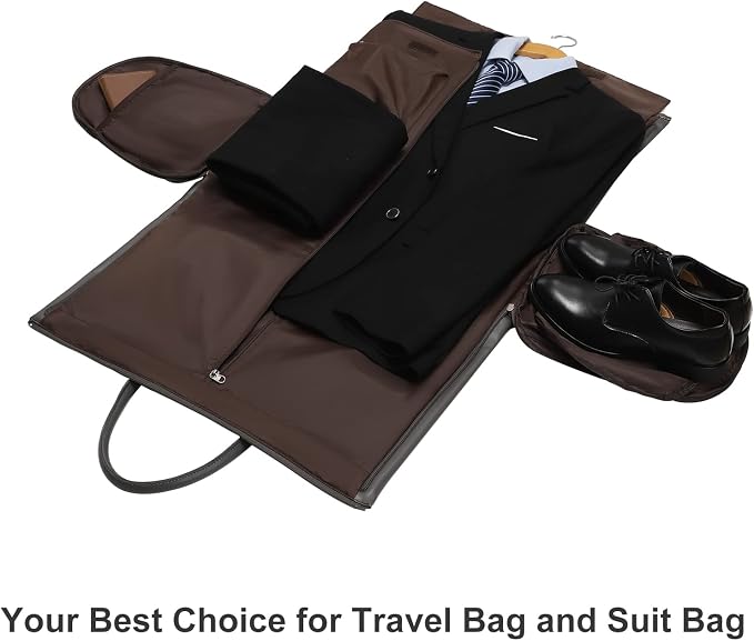 Convertible Garment Bag, Carry-On Suit Bag with Shoulder Strap | 2-in-1 lightweight garment travel bag for men and women, suit bag with shoulder strap for weekend getaways - Image 6