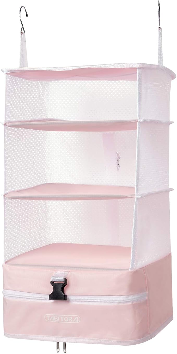 TABITORA Portable Hanging Travel Shelves Bag Packing Cube Organizer Suitcase Storage Large Capacity by TABITORA%EF%BC%9ANewStart%EF%BC%8CNewLife