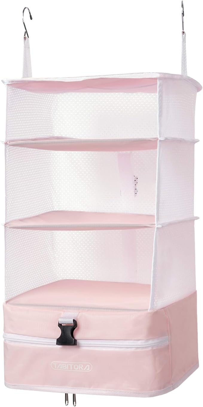 TABITORA Portable Hanging Travel Shelves Bag Packing Cube Organizer Suitcase Storage Large Capacity by TABITORA%EF%BC%9ANewStart%EF%BC%8CNewLife