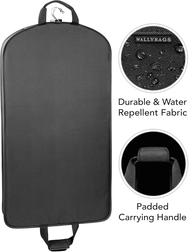 WallyBags® 40” Deluxe Carry-On Travel Garment Bag, Perfect for Suits and Shirts - Image 3