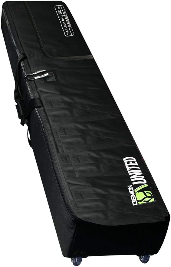DEMON UNITED 2020 Phantom Flight Snowboard Bag - Double Padded with XL Wheels for Airline Travel by DEMONUNITED