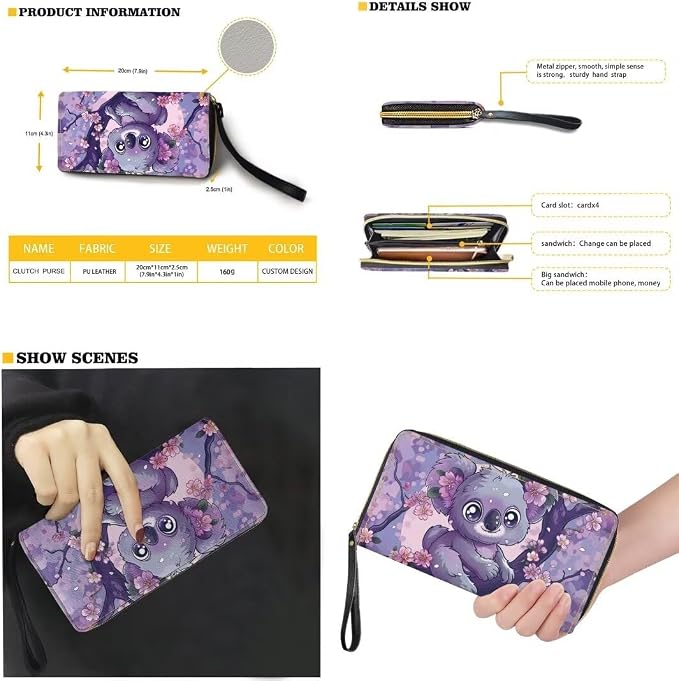 Women Purse Handbags Wallet Sets Leather Shoulder Tote Bag for Women,Top Handle Purse with Wrist Wallet Bag - Image 2