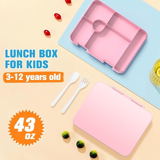 DIGOBAY Backpacks for Girls, 6PCS School Backpack with 43OZ Bento Box Lunch Bag Pencil Pouch for Teen Girls Kids Elementary Primary Middle High College Travel School bag Bookbag Set - Image 4