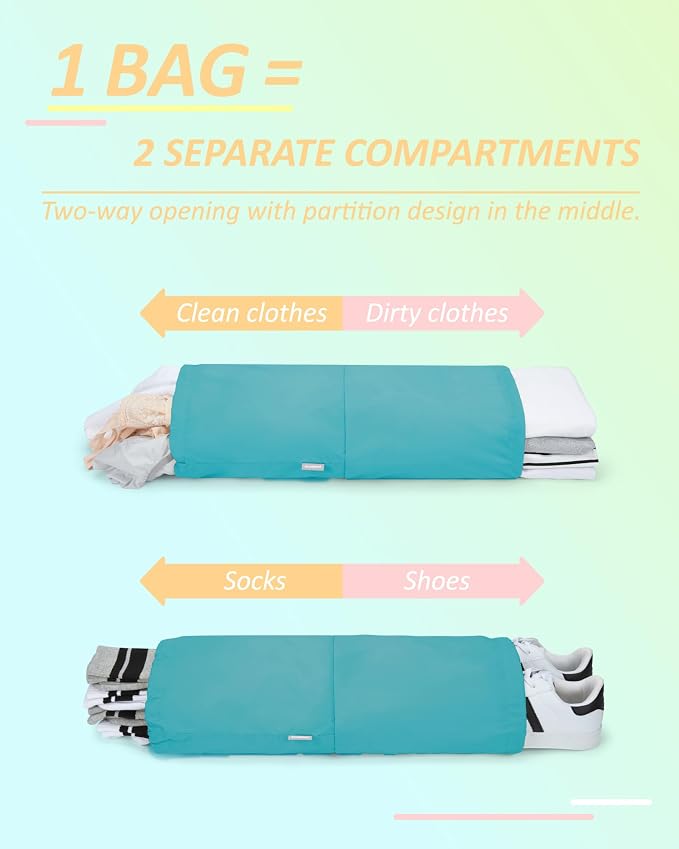 BAGSMART 6 Set /4 Set/2 Set Compression Packing Cubes for Travel, Lightweight Luggage Organizer Bags, Durable Space Saver Bags Travel Essentials - Image 4