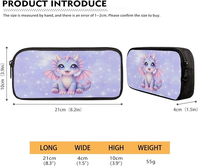 Forchrinse Cartoon Dragon Backpack for Girls 6-8 10-12 Cute Bookbag Set with Lunch Box Pencil Case Kids 17 Inch School Bag for Elementary Kindergarten Preschool - Image 6