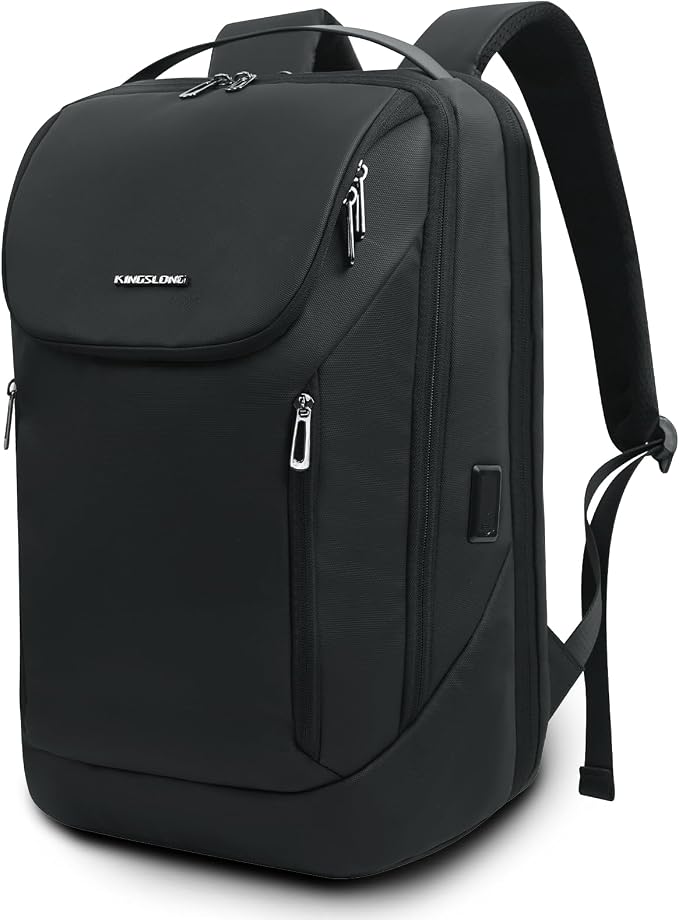 KINGSLONG Business Lntelligence Travel Backpack: Large-Sized 15.6-17 Inch Carry-On Travel Backpack, Laptop,Flight Waterproof And Anti-Theft Laptop Bag Office Commuting Weekend - Image 9