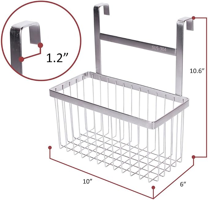 LUANT Bathroom Over the Door Shower Caddy for Shampoo, Conditioner, Soap - Image 6