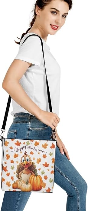 HUGS IDEA Boho Bags for Women Leather Handbag Shoulder Bucket Crossbody Purse - Image 5
