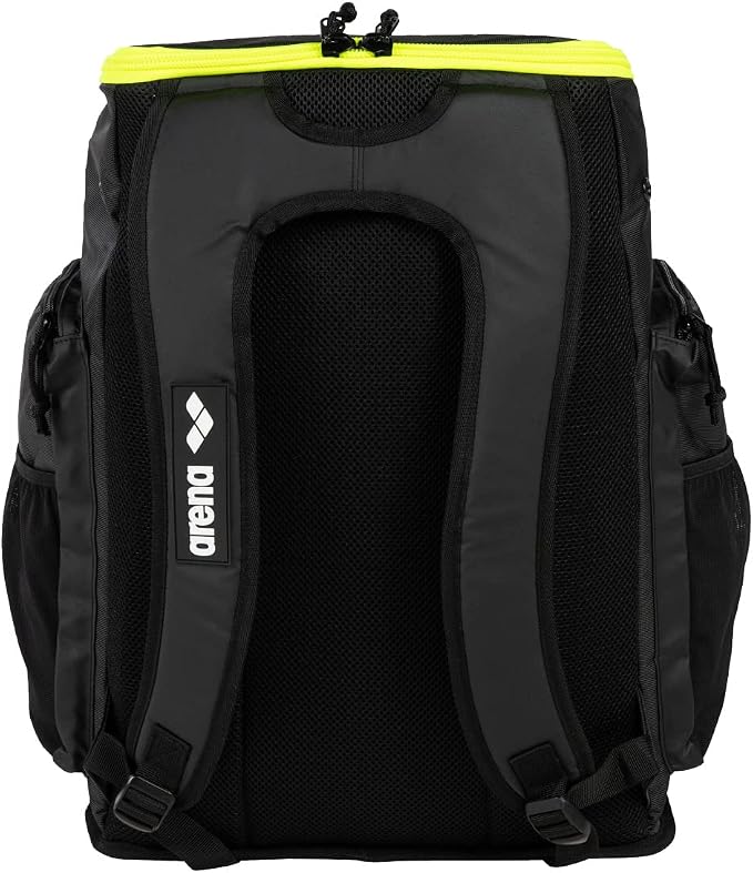 ARENA Spiky III Backpack 45 Swimming Athlete Sports Gym Rucksack Large Training Gear Equipment Swim Bag for Men and Women, 45 Liters, Dark Smoke/Neon Yellow - Image 6