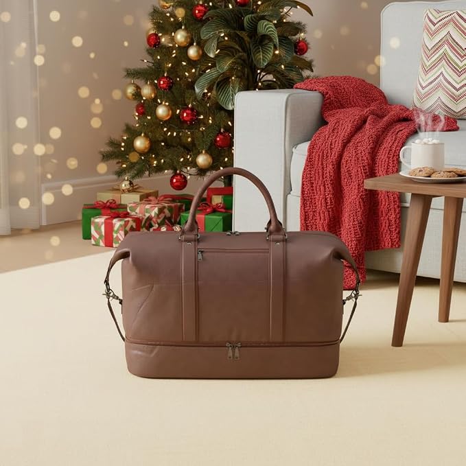 Weekender Overnight Bag Carry On Bag Travel Bag with Shoe Pouch - Image 7